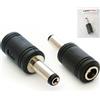 Cablefinder 5,5 mm x mm 2,5 femmina a 2,1 mm male DC Adattatore-jack di alimentazione plug CCTV DVR