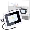MIWATT Faretti a LED per esterni 10W luci a LED per esterni IP68 900 lumen, Luce bianca fredda，parco, patio, giardino, garage