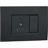 VEMER VE791000 SENS IR DUO - Rilevatore di Movimento Crepuscolare da Interno, Sensore di Movimento a Infrarossi, Installazione su Scatola da Incasso, Grigio