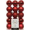 Christmas Decoration 30 Palline Natalizie 60mm Infrangibili Rosse