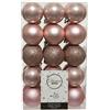 Christmas Decoration 30 Palline Natalizie 60mm Infrangibili Rosa Cipria