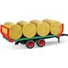 Bruder Rimorchio con 8 Balle di Fieno Rotonde 02220