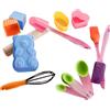 Brandani Valigetta Pasticcere Bambini Brandani Baby Set 14 Pezzi in Legno e Silicone