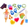 Brandani Valigetta Pasticcere Bambini Brandani Baby Set 16 Pezzi in Silicone e Plastica