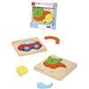 Dal Negro Baby Puzzle in Legno Macchina e Gatto