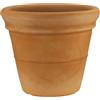Monacis Vaso Doppio Bordo Liscio Impruneta Ø50x(h)42cm