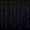 Prequ Tenda Luminosa a Cascata, 600 led, 4x1,5 metri, Luce Fredda, Giochi Luce, Memory Controller, Prolungabile, Cavo Trasparente