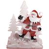 Christmas Decoration Babbo Natale con Alberi 65 cm