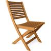 aTe Casa Sedia Pieghevole da Giardino in Legno Tropicale Calgary