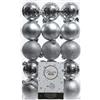 Christmas Decoration 30 Palline Natalizie 60mm Infrangibili Argento