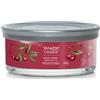 Yankee Candle Signature Candela in Tumbler Multi-Stoppino Black Cherry 28 Ore
