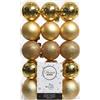 Christmas Decoration 30 Palline Natalizie 60mm Infrangibili Oro