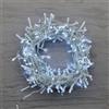 Prequ Catena Luminosa 300 Microled Bianco Freddo con Filo Trasparente e Giochi Luce 15 m