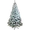 Prequ Albero di Natale Husky Innevato 180 cm - 760 Rami Folti in PVC con Base in Metallo - Facile Montaggio, Effetto Neve Naturale