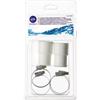 Gre Kit 2 Raccordi per Tubi 32/38 mm e 4 Fascette 32/38 mm