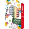 Stabilo Pastelli Easycolors L Ergonomici per Mancini (6 Pezzi + Temperino)