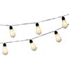 Kaemingk Luci da Esterno Solar String Lights Flashing Effect Bianco Caldo 10 Led