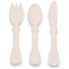 Bamboom Set Prime Posate Forchetta, Coltello, Cucchiaio per Bambino - Crema