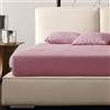Preziosa Luxury Home Completo Letto Perlier Matrimoniale Tinta Unita in Cotone - Cipria
