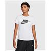 Nike T-Shirt Sportswear Essential Icon Futura Bianco Donna