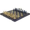 Chess and games shop Muba - Set di scacchi in legno fatto a mano con tavola in legno e scacchi fatti a mano - idea regalo (40 cm) blu, 1-2 giocatori, Età: 12+