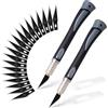 FOSHIO 2 Pezzi Taglierino Precisione Cutter Di Precisione Coltello Scalpello Set Crafting con 20 pz Lame di Ricambio e Cap protettivo, Cutter Knife Professional, Grigio
