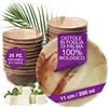 Waipur Ciotole in Foglia di Palma Ecologici - 25 Pz 11 cm / 200 ml - Stoviglie usa e getta Compostabili di Alta Qualità - Eleganti e Resistenti - Simile al Bambu - Ideale per Feste