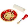 JOSKO Produkte 2732 - Set di piatti per grattugia, in ceramica, colore: rosso