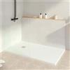 KOES - Piatto Doccia in Resina Serie INDO - 100x140 - Bianco RAL 9003