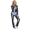 dressmeup - W-0215 Costume Donna Halloween Carnevale Scheletro Fantasma Taglia M