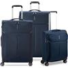 Roncato Ironik 2.0 Set Valigie (grande, Medio, Cabina) - Blu Notte