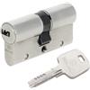 Bricard 18001 Cilindro di serratura doppio ingresso Serial XP 30 + 30 Nichelato