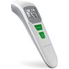 medisana TM 762 termometro digitale da fronte termometro clinico per neonati, bambini e adulti con allarme visivo della febbre, funzione di memoria e misurazione dei liquidi
