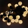 Prequ Catena Luminosa 20 Sfere Opache. 80 led Bianco Caldo, Luce Fissa, Prolungabile, IP44