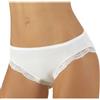 Risveglia I Sensi 3 Slip Donna Cotone Con Pizzo E Vita Bassa