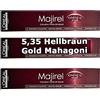 L'Oréal Professionnel Paris Loreal Majirel 5,35 marrone chiaro, oro mogano, crema per capelli - 50 ml