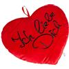 Out of the blue Cuscino di peluche a forma di cuore, 34 cm, rosso
