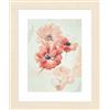 LANARTE Kit Punto Croce Contato ANEMONE DEL CIELO Decorativi Per Pareti ca. 39 x 49 cm Set Fai Da Te Creativo Adulti Ricamo Casa Decor Arte Da Parete Kit Per Hobby Cross Stitch