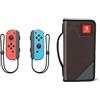Nintendo Switch Controller Set da 2 Joystick, Rosso e Blu + Custodia Folio