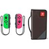 Nintendo Switch: Set Da Due Joy-Con, Verde/Rosa Neon - Limited + Custodia Folio