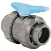 Abrisa - Valvola in PVC da incollare, colore: nero