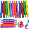 CONNECTION 16 Pezzi Mini Pop Tubi Sensoriali Giocattoli Tubo Elastico Multicolore Pop Tubes Educativo Giocattoli Sensoriali Stretch Tubi Colorati Pop Tubi per Stress Autismo ADHD e Ansia Bambini e Adulti