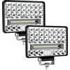 Afaneep 2PZ 6 Faro da lavoro LED, 12 V, 27000 lm, 175 W, IP68 impermeabile, Spot Luci di Lavoro a Led 24 V 6000K Fendinebbia Barra Luci per Moto Auto ATV SUV Trattore [Classe di efficienza energetica A+++]