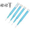 Uadme 4 pezzi Mini Cacciaviti Set, Cacciavite in Ceramica Cacciavite a Taglio Non Magnetico Cacciavite Phillips 1.3mm 1.8mm 2.6mm 2mm per Cacciaviti Elettrici Cacciaviti Manuali Trapani Elettrici