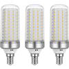 SCNNC Lampadina LED E14 Mais 20W, 2200LM Bianco Neutro 4000K, AC175-265V, Non Dimmerabile, 200W Lampadine a Incandescenza Equivalenti, E14 Mais per Lampadari, Plafoniere, Lampade da tavolo, Confezione da 3