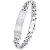 JOOP! Bracciale Ident in acciaio inox da uomo, 21 cm, argento, in confezione regalo, 2033966