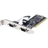 StarTech.com Scheda seriale PCI RS232 a 2 porte - Scheda di espansione/controller seriale PCI a doppia porta seriale DB9 - Staffe standard (installate) e a basso profilo - Windows/Linux (PCI2S5502)