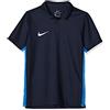 Nike Academy 18 Short Sleeve, Polo Unisex Bambini, / Royal Blu Bianco Ossidiana, XS
