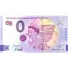 0 Euro Schein Banconota da 0 Sterline Gran Bretagna 2022 Queen Elizabeth II · The Queen's Platinum Jubilee · Souvenir Zero €