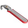 Fackelmann 45500 Comfort Leva apriscatole Nichel/PP/Acciaio Inox Argento/Rosso 15 cm